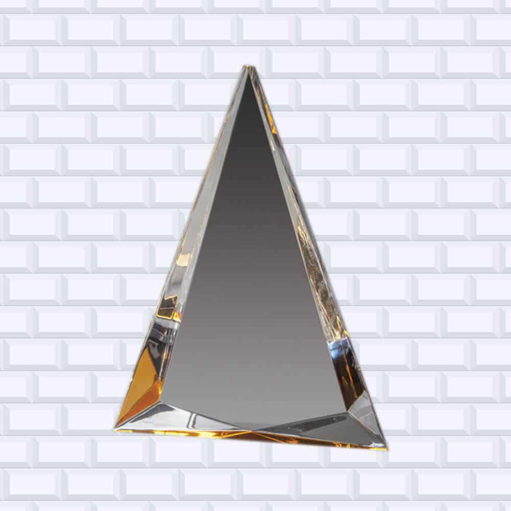 Prism Series, Foil Edge Acrylic Pyramid