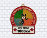 running race medals 1000km