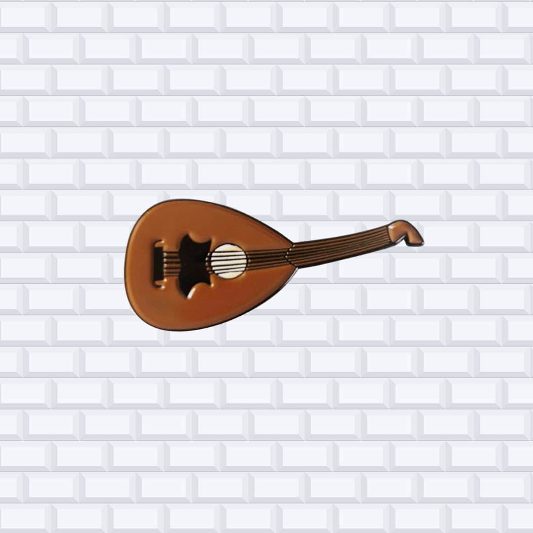 oud middle eastern music pin