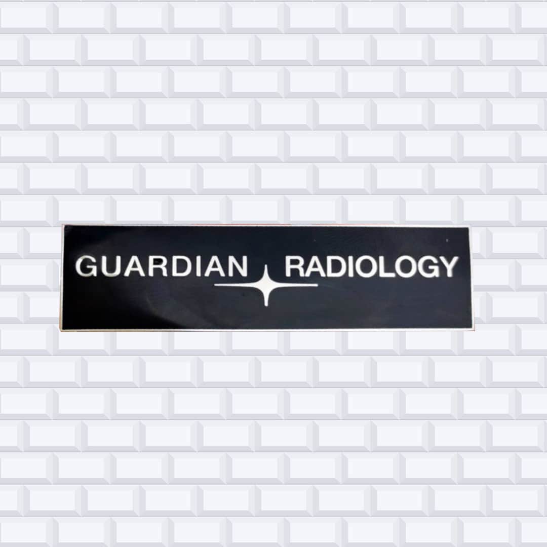 guardian radiology logo uniform pin