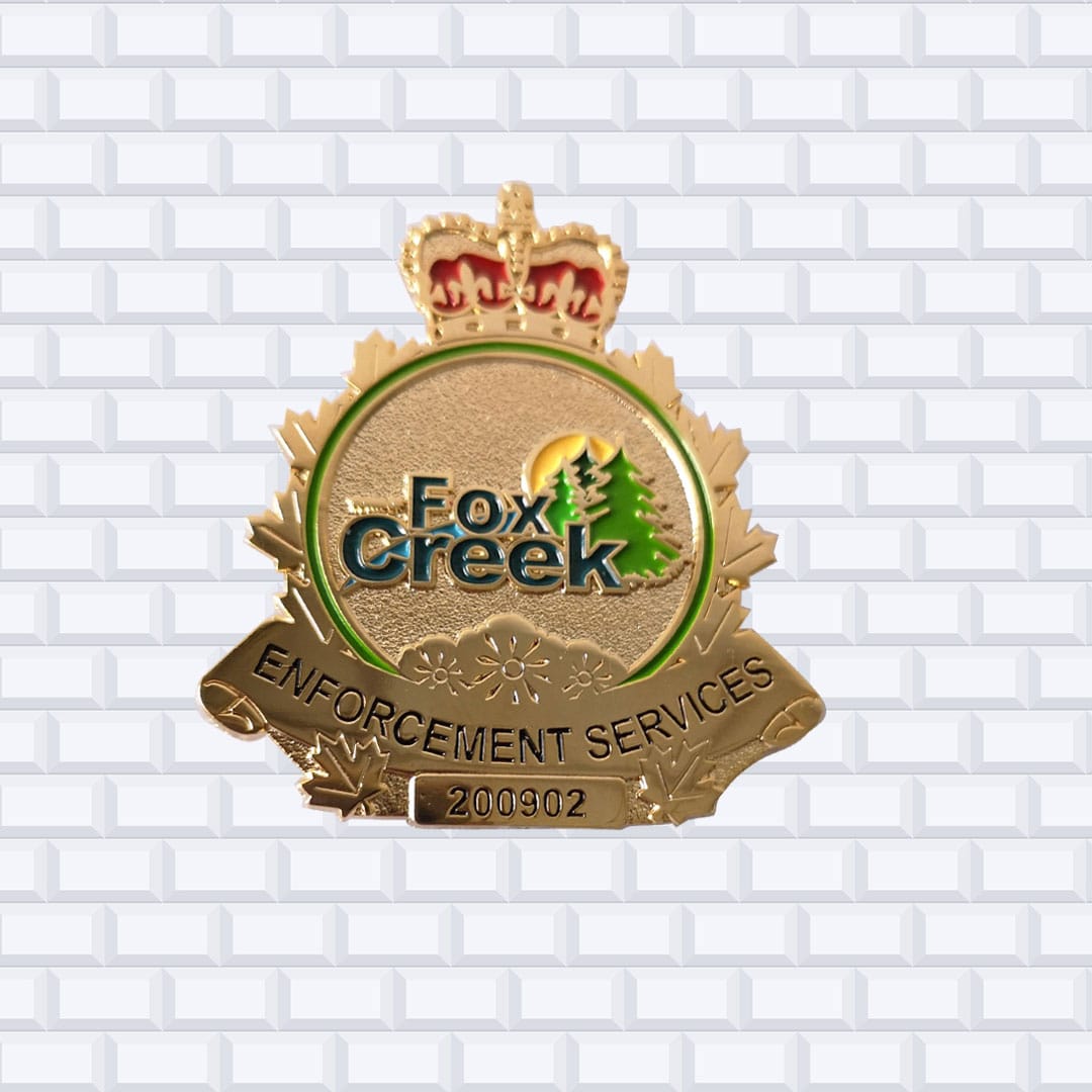 Fox Creek Custom Police Badge